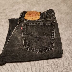 Levi's Men's Charcoal Relaxed Jeans